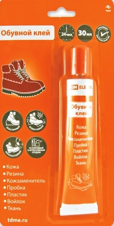 TDM ELECTRIC SQ0542-0007 Клей обувной 30 мл/блистер TDM